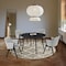 Armen Living Arcadia and Renzo 48" Round Gray and Black Wood 5 Piece Dining Set SETARDI5REBLGR48 - alternate 7